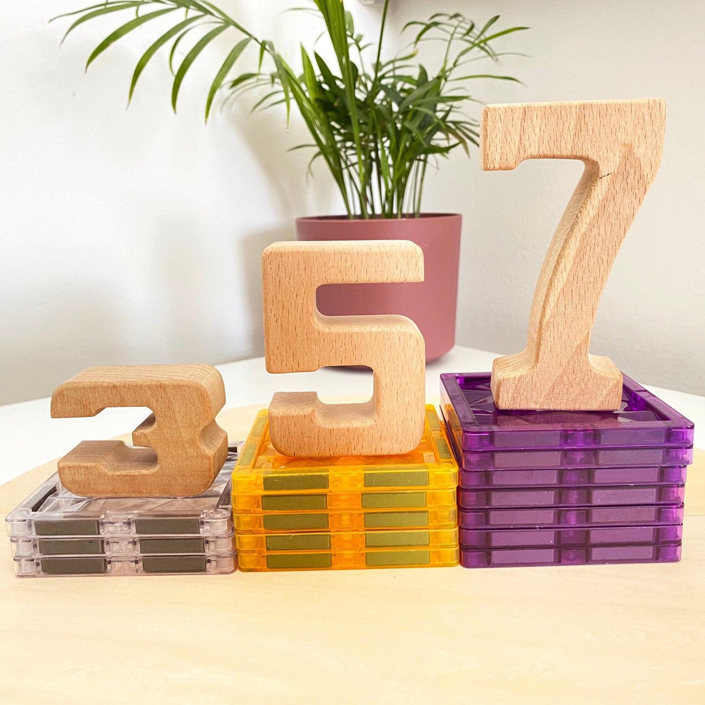 Number blocks (woodie numbers)