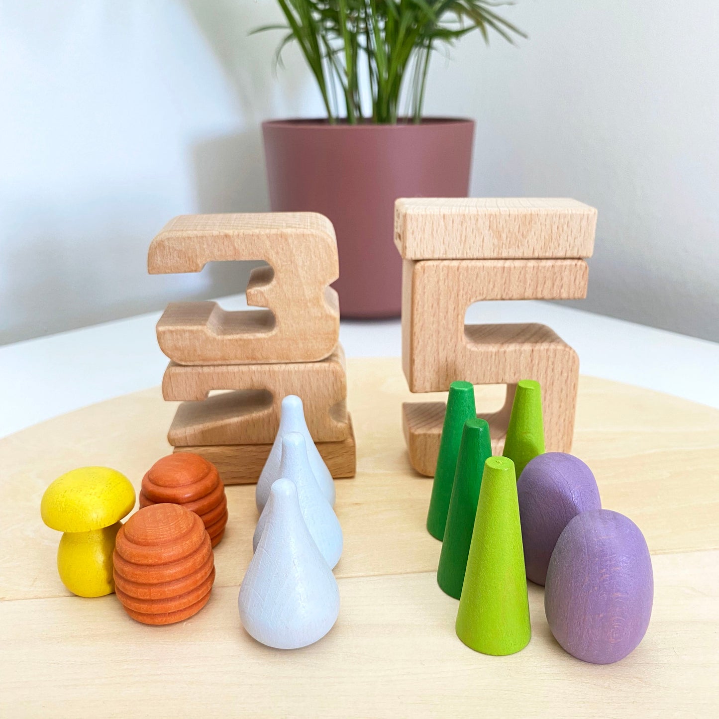 Number blocks (woodie numbers)
