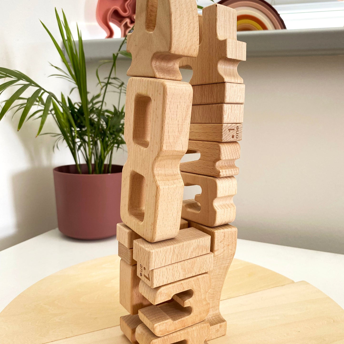 Number blocks (woodie numbers)