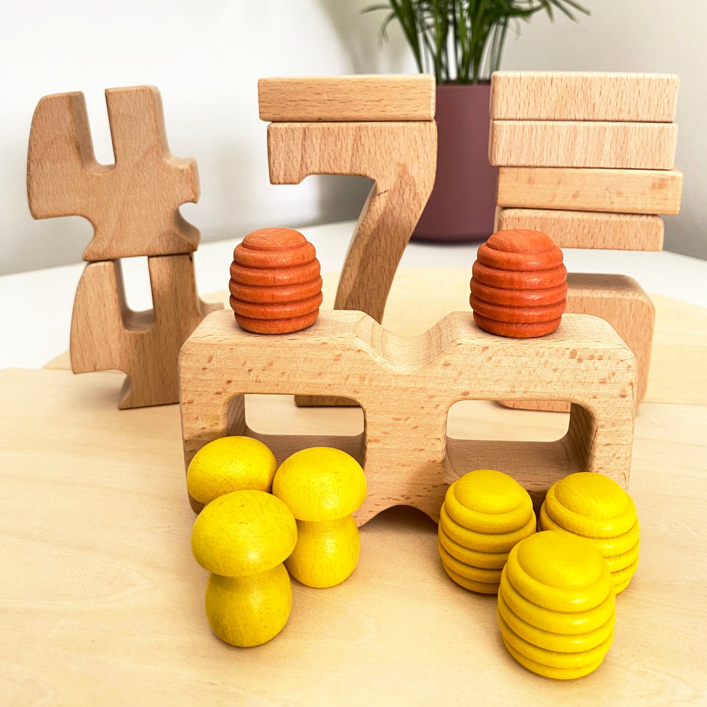 Number blocks (woodie numbers)