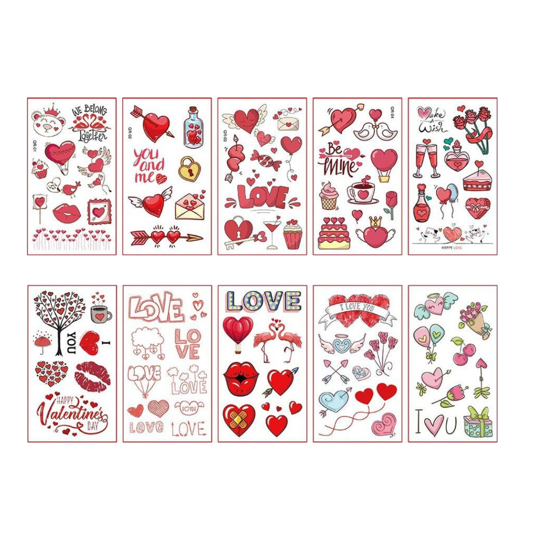 Temporary tattoos - I love you