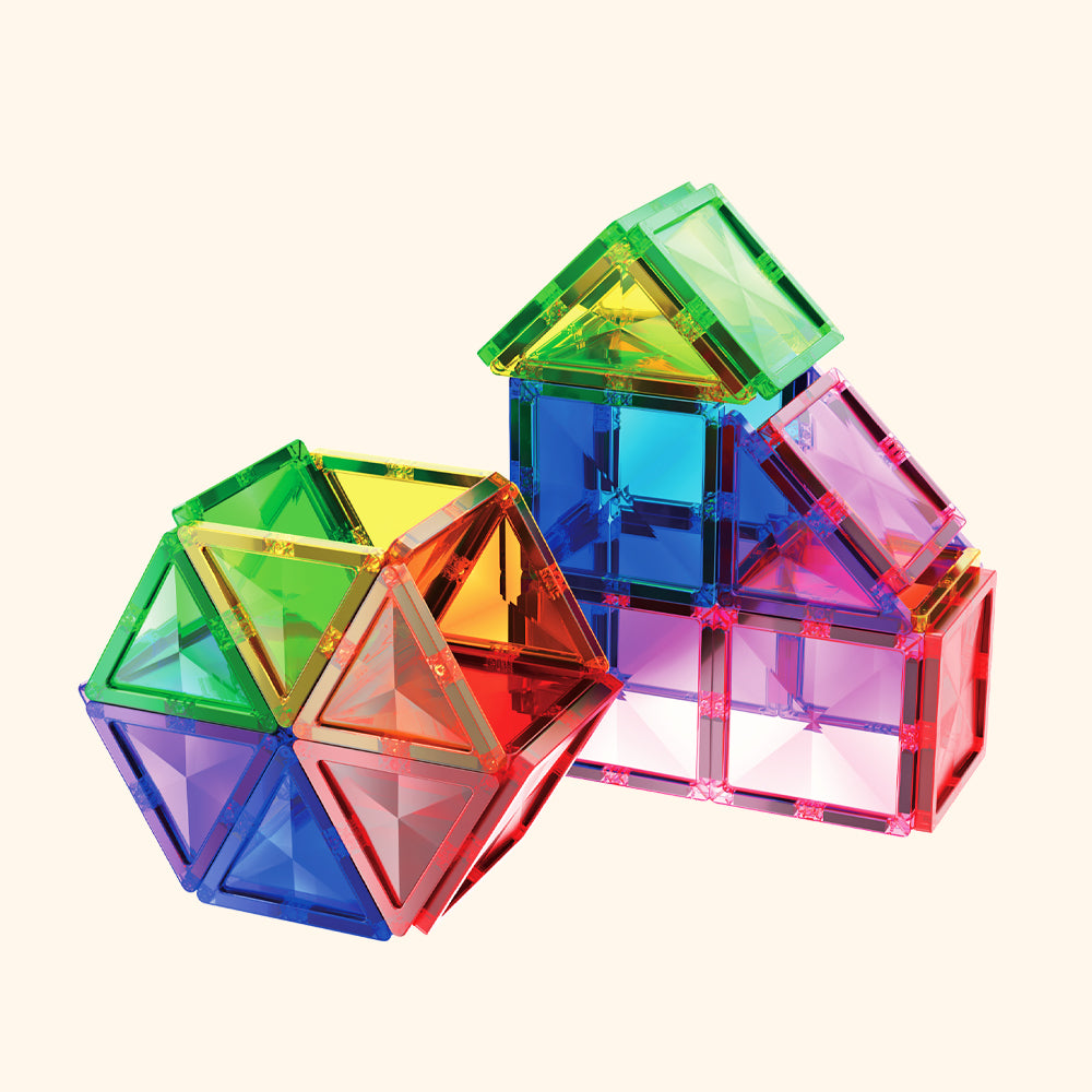 Magnetic buidling set COLORMAG 60pcs - classic