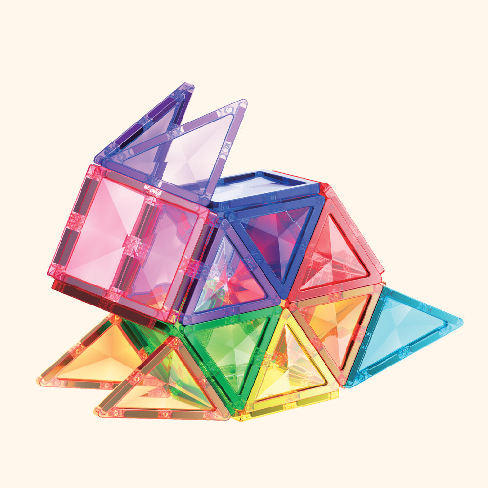 Magnetic buidling set COLORMAG 60pcs - classic