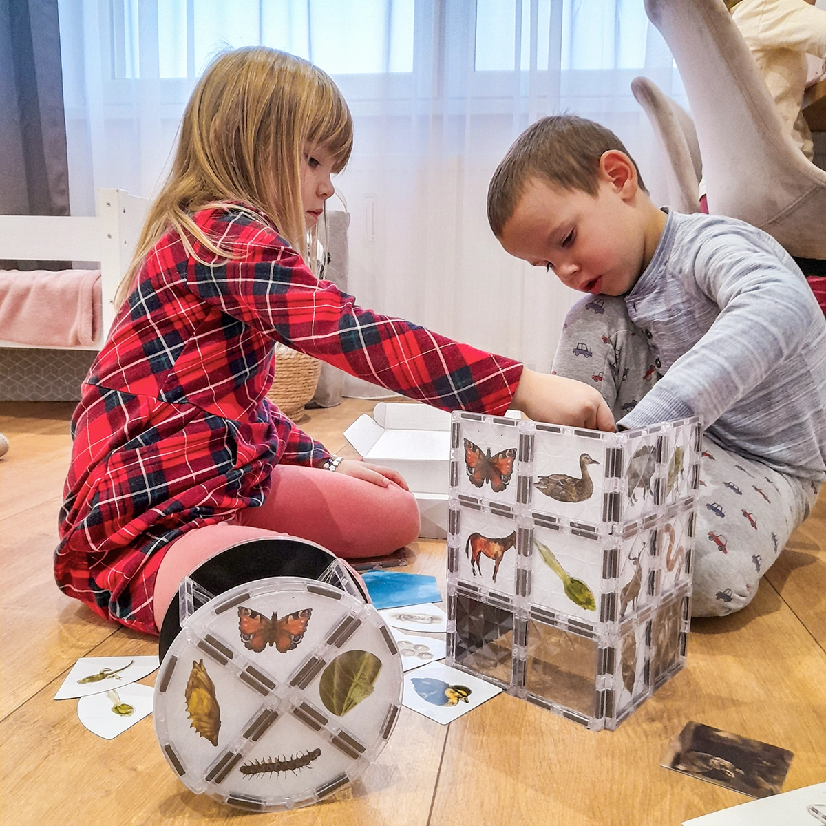 Magnetic building blocks COLORMAG CLEAR