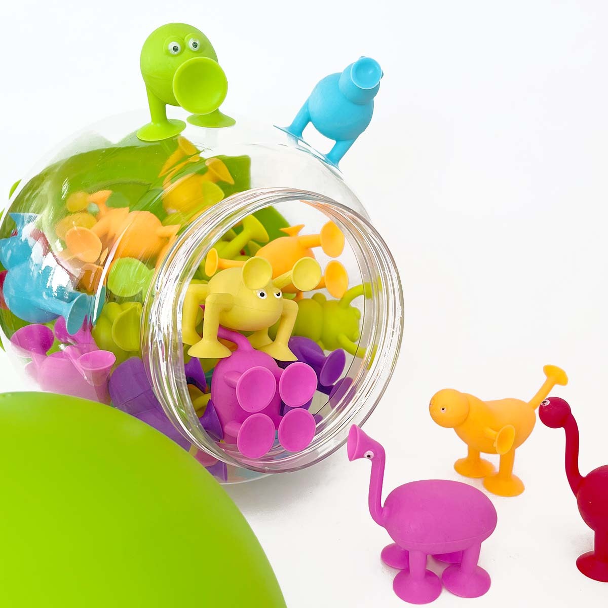 Suction cup animals 36 pcs - UNBOXED with 30% off