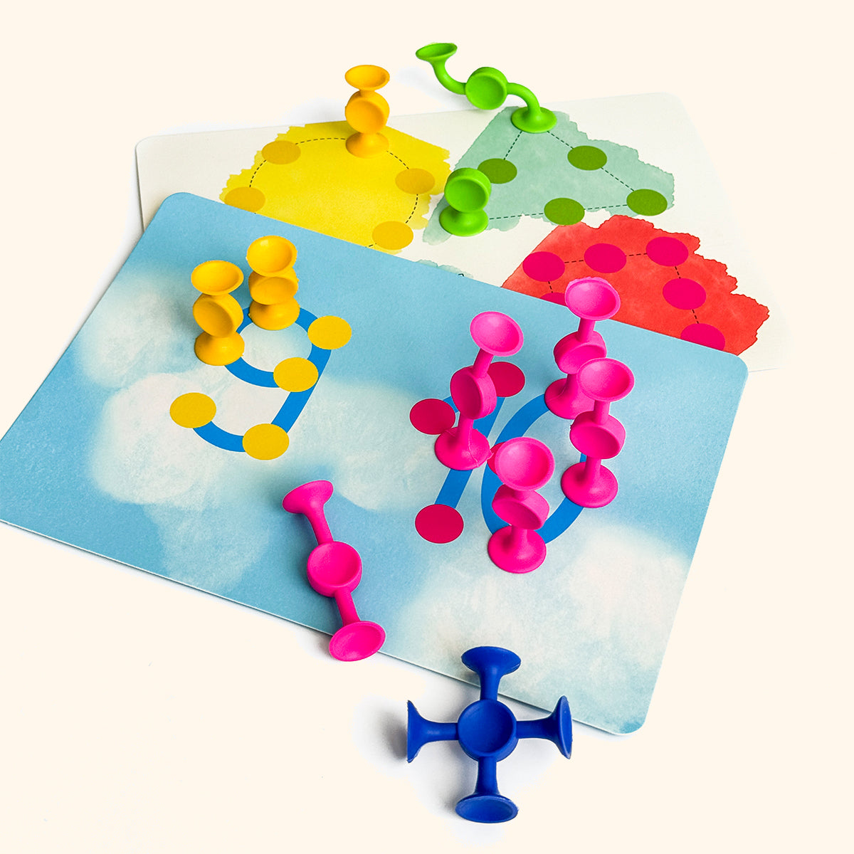 Rainbow Keepers 55 pieces - suction cup construction set