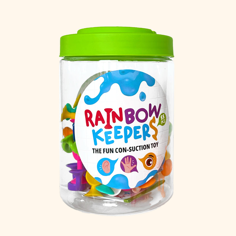 Rainbow Keepers 55 pieces - suction cup construction set