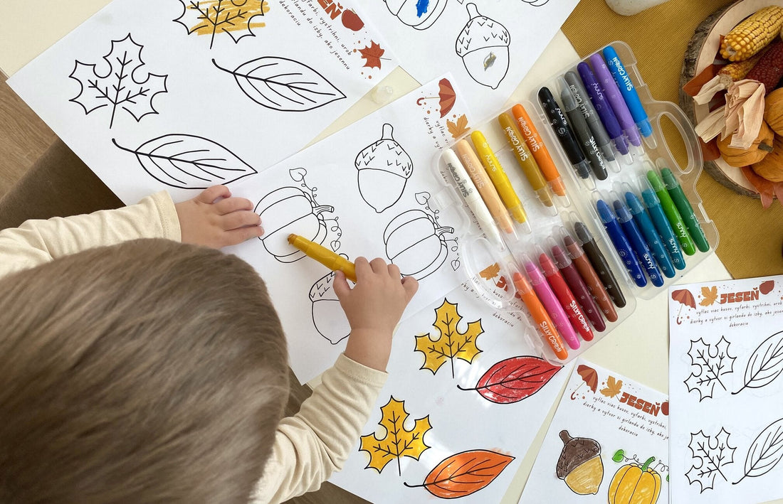 Use Silky Crayon finger paints and pastels to discover the world with carefree creativityjte svet bezstarostnej tvorivosti s prstovýmu farbami a pastelkami Silky Crayon