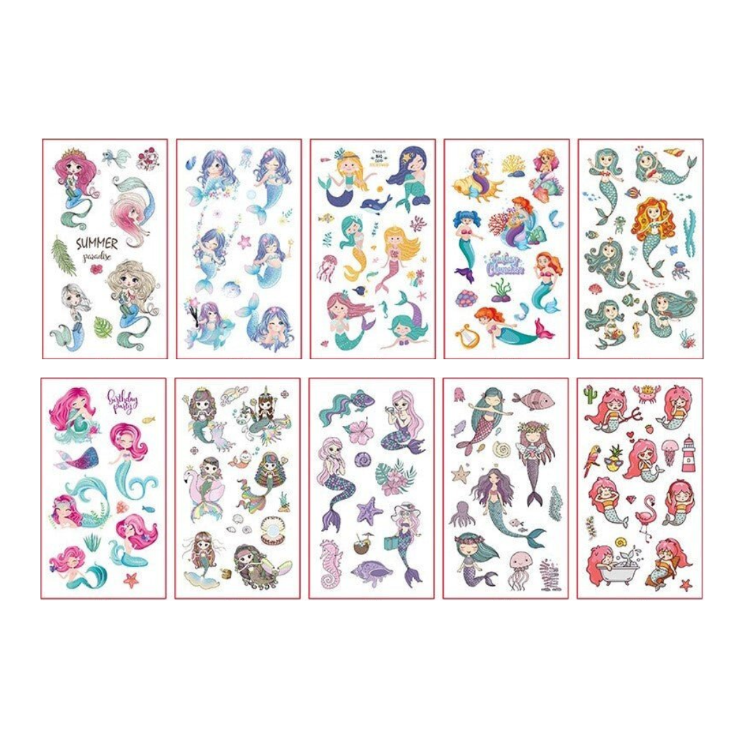 Temporary tattoos - Mermaids