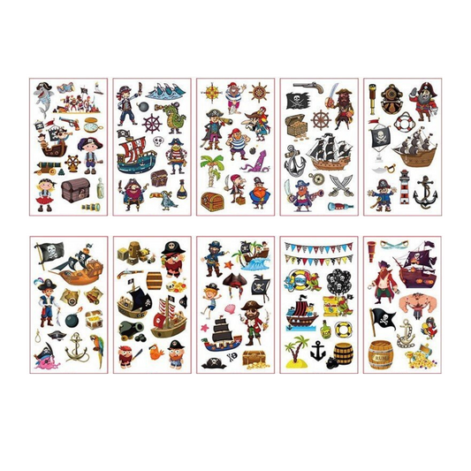 Temporary tattoos - Pirate world