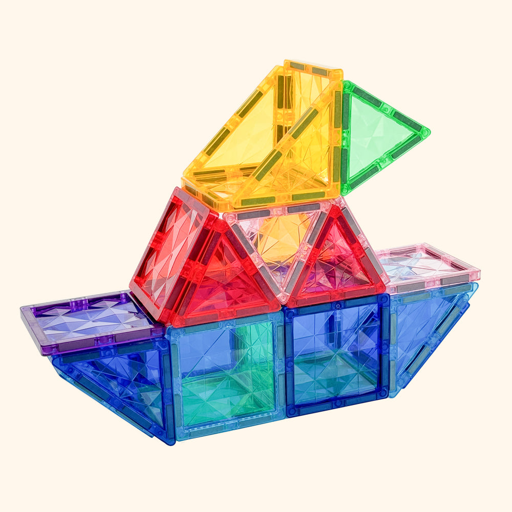 Magnetic buidling set COLORMAG 60pcs - classic