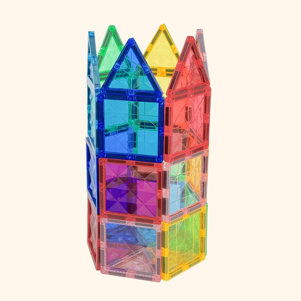 Magnetic buidling set COLORMAG 60pcs - classic