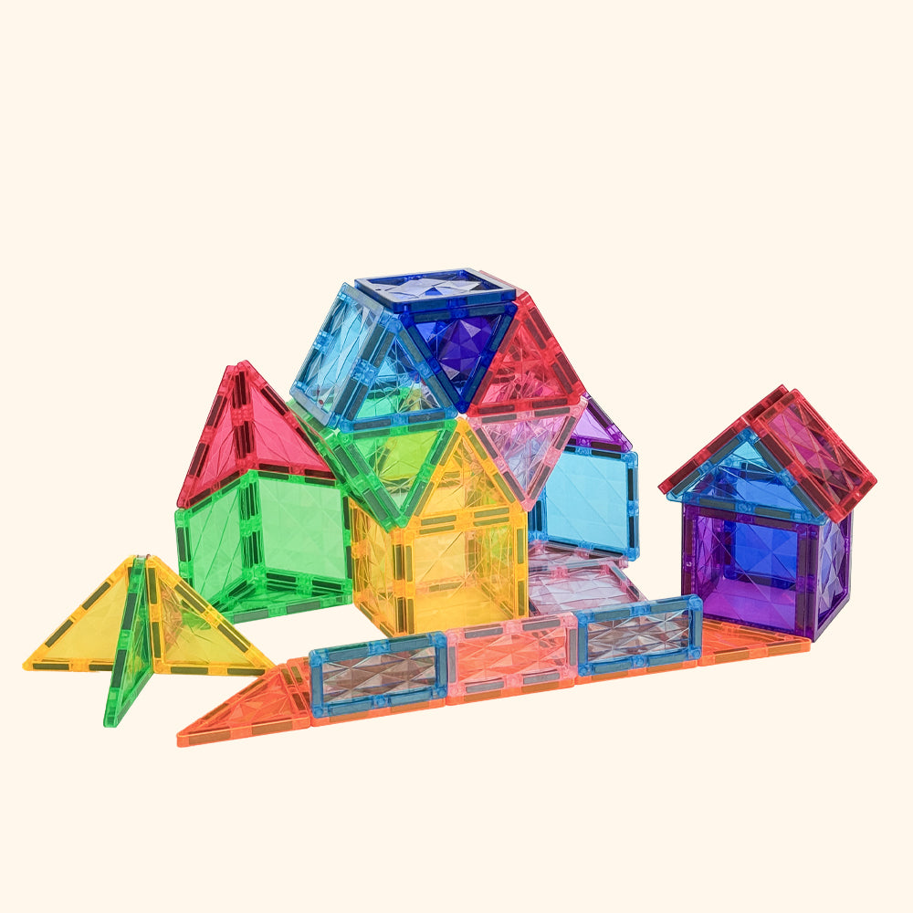 Magnetic buidling set COLORMAG 60pcs - classic