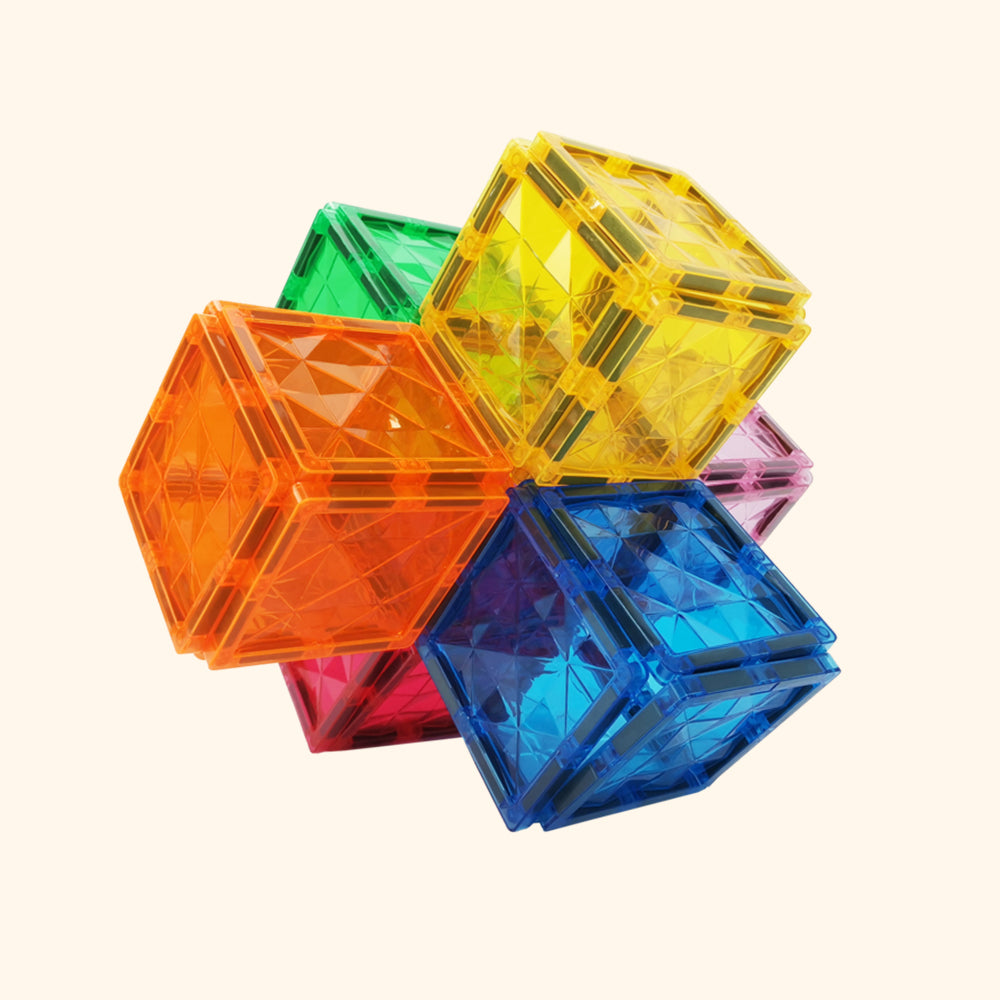 Magnetic buidling set COLORMAG 60pcs - classic
