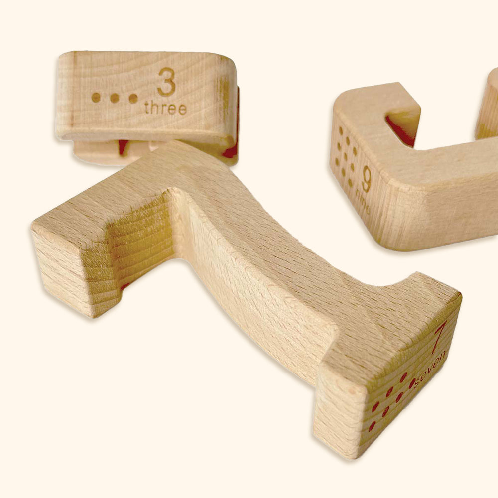 Number blocks (woodie numbers)