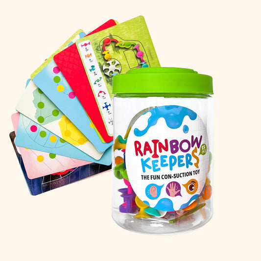 Rainbow Keepers 55 pieces - suction cup construction set
