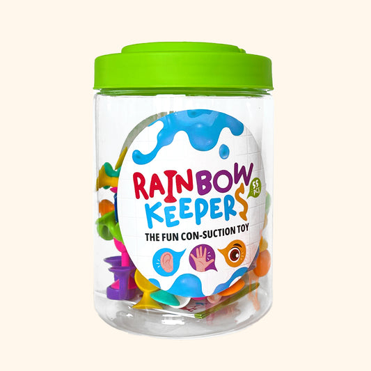 Rainbow Keepers 55 pieces - suction cup construction set