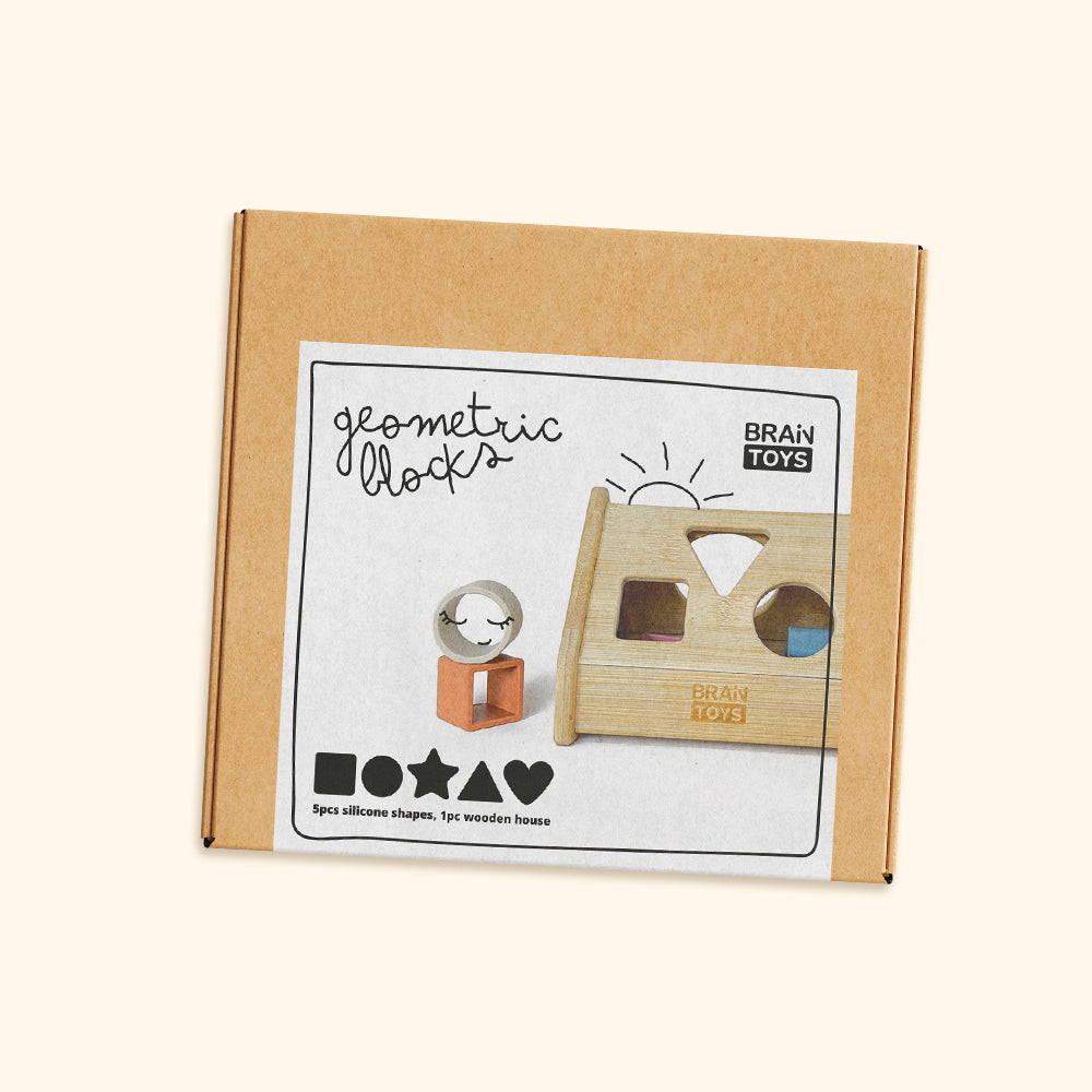 Bamboo House - Silicone shape sorter