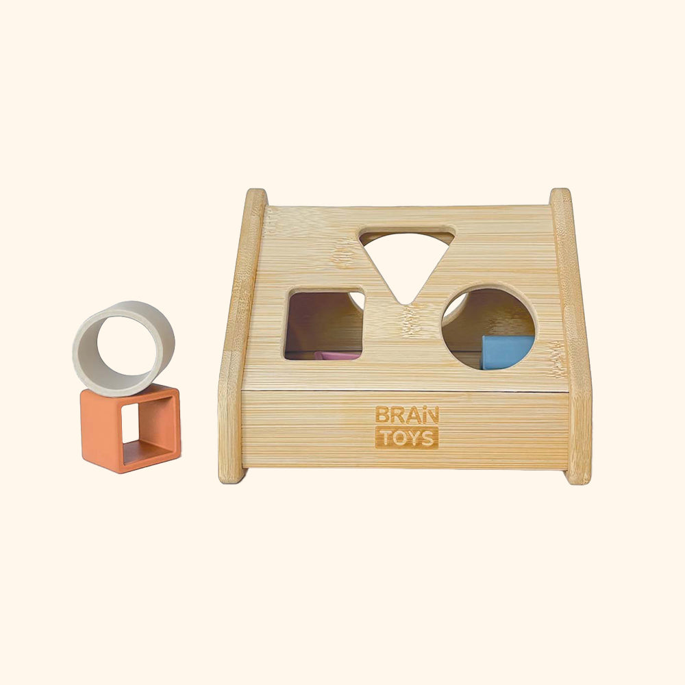Bamboo House - Silicone shape sorter