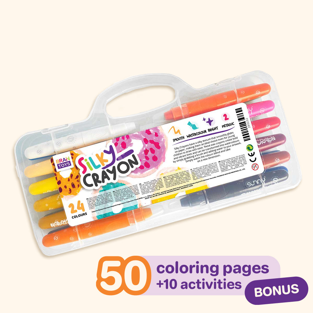Wax crayons Silky crayons