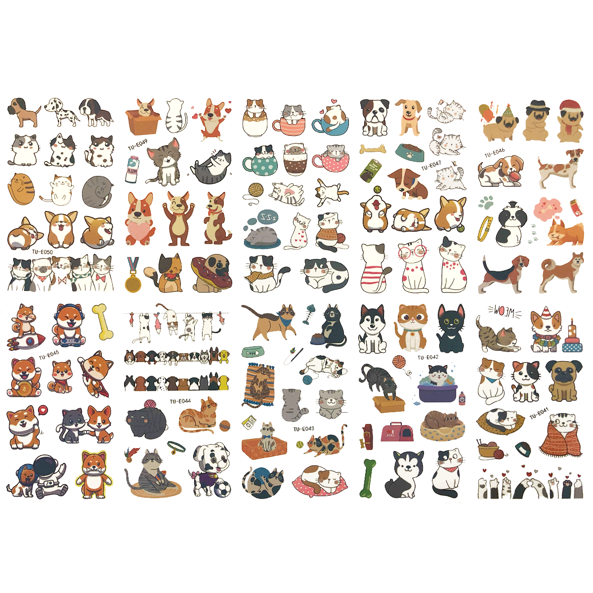 Temporary tattoos - Puppies and kittens