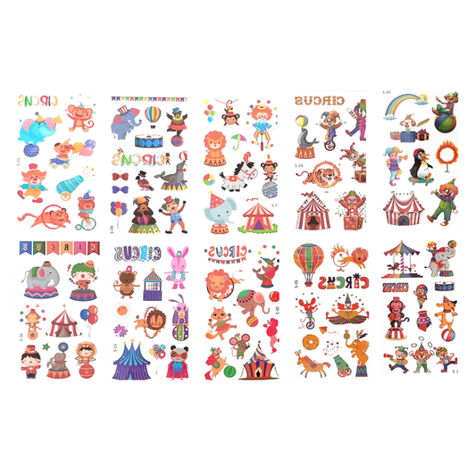 Temporary tattoos - Circus