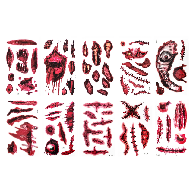 Temporary tattoos - Bloody Halloween