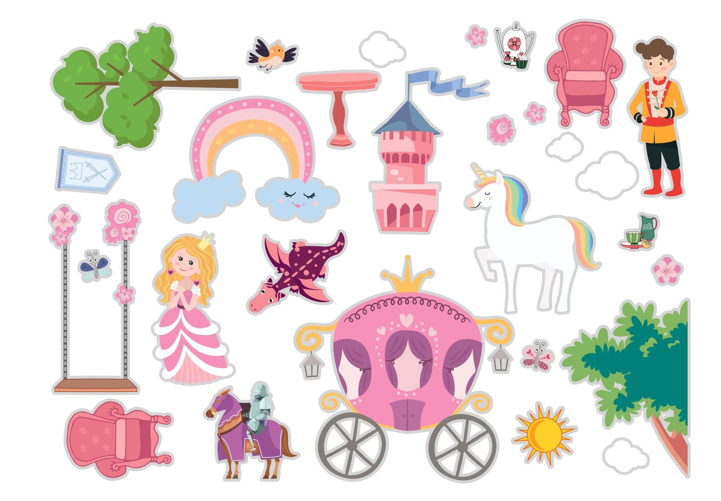 Reusable sticker book - Princess