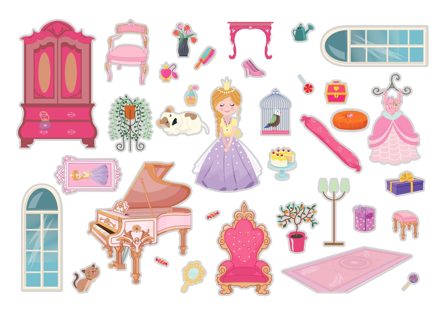 Reusable sticker book - Princess
