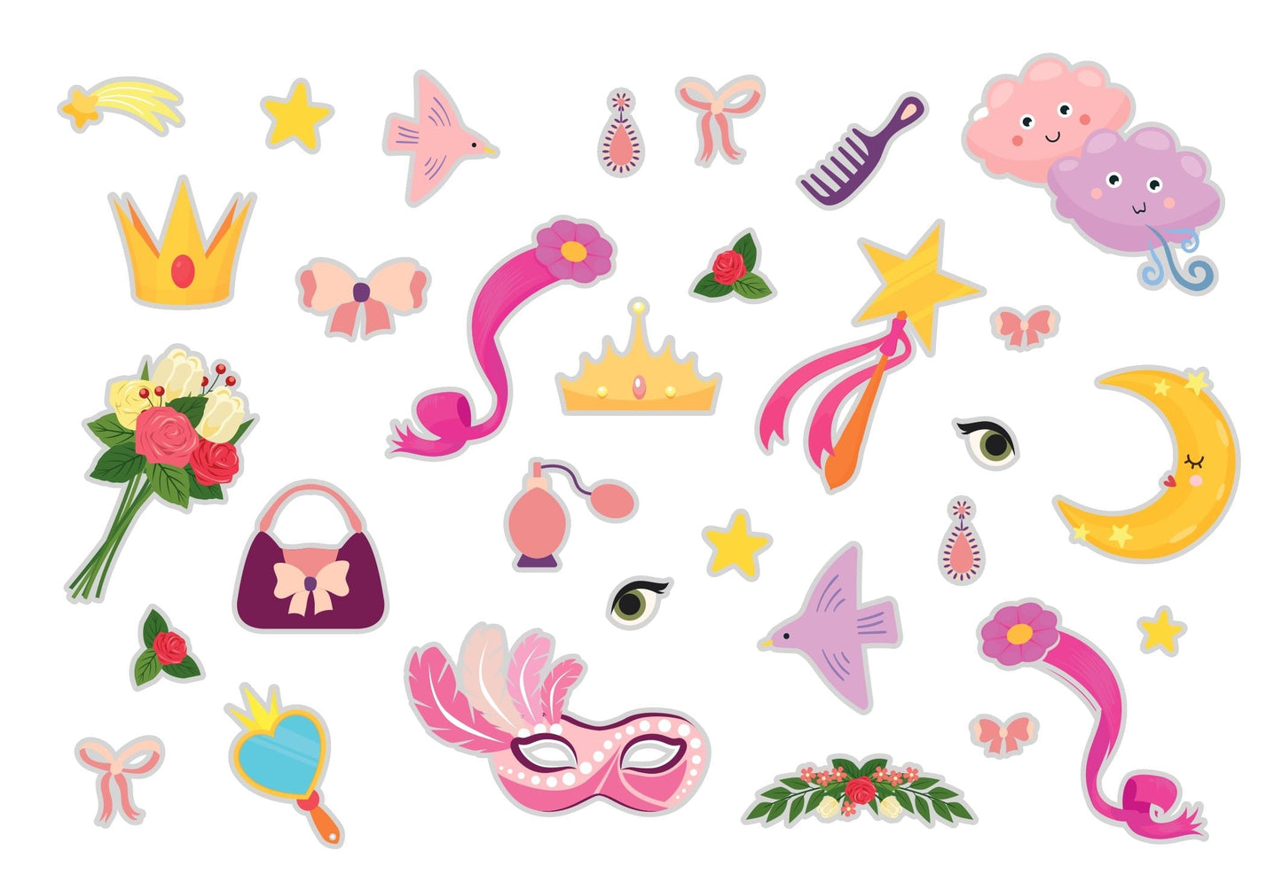 Reusable sticker book - Princess