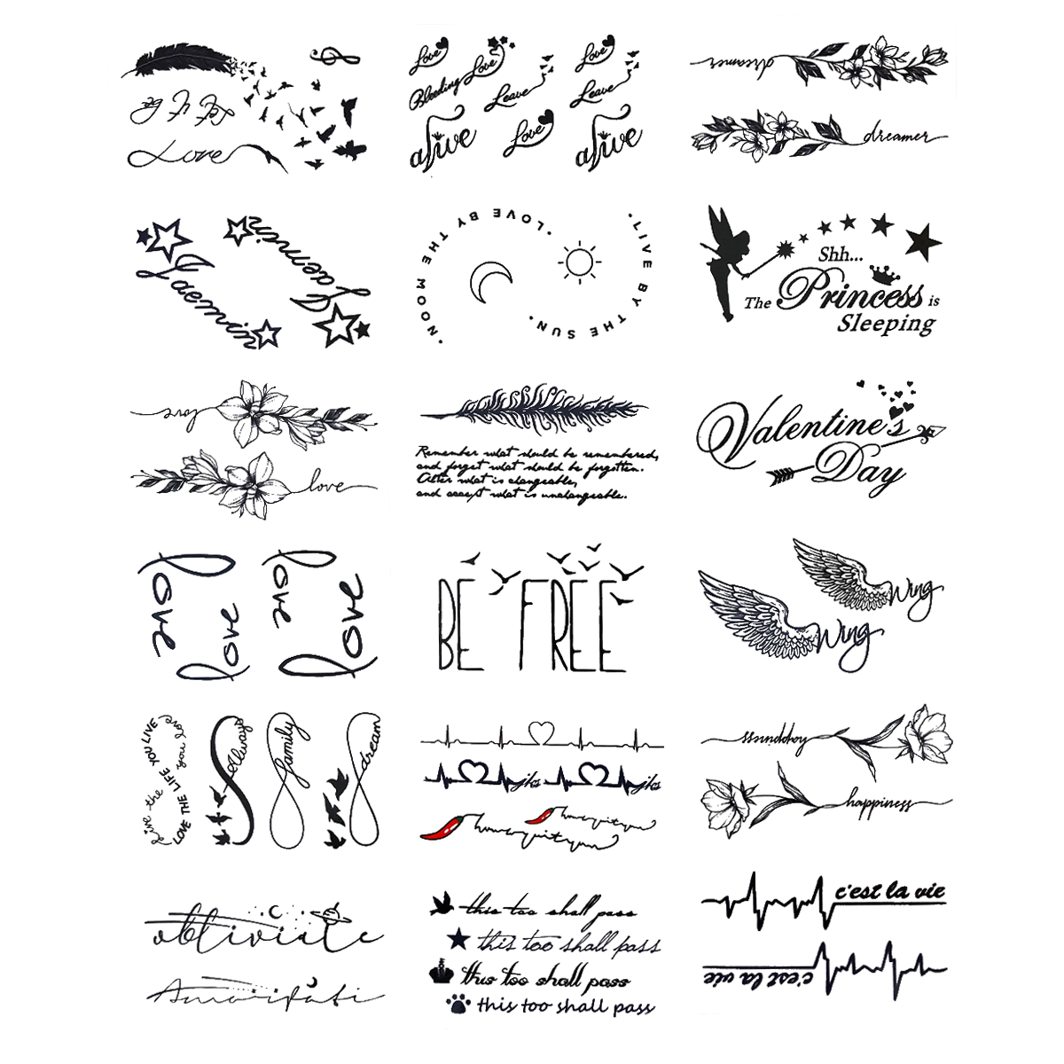 Temporary tattoos - Boohoo style
