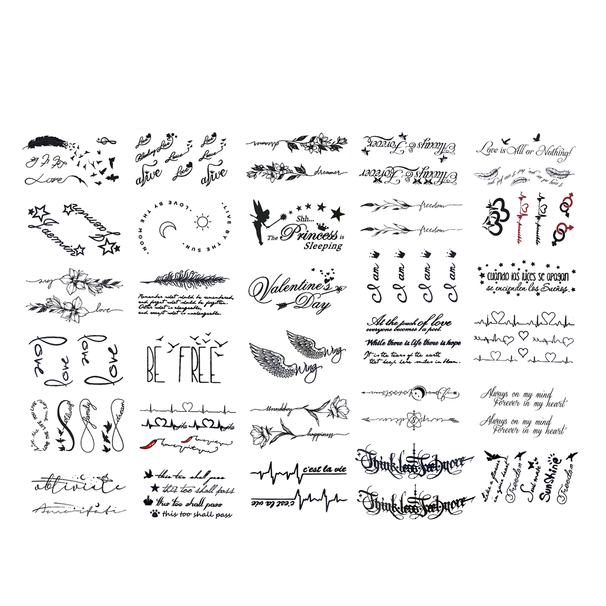 Temporary tattoos - Boohoo style